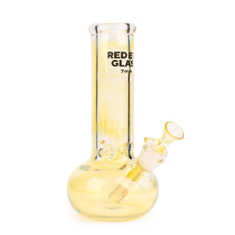 Red Eye Glass 9" Tall 7mm Thick Colour Changing Bubble Tank