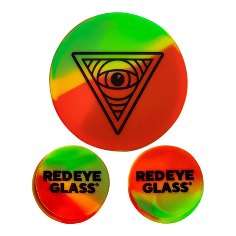 Red Eye Glass/Red Eye Tek Silicone Water Pipe Cleaning Caps