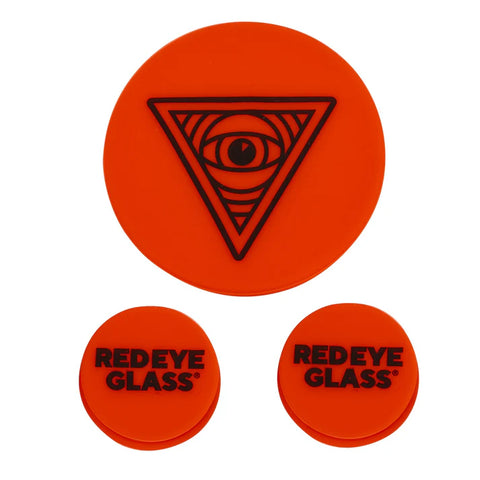 Red Eye Glass/Red Eye Tek Silicone Water Pipe Cleaning Caps