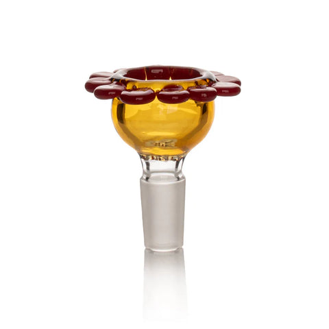Red Eye Glass 14mm Flower Pull-Out