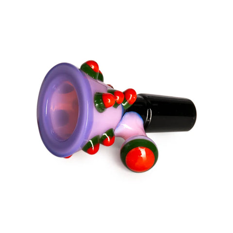 Red Eye Glass 14mm Pop Art Cone Pull-Out
