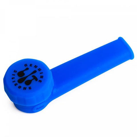 LIT Silicone 3.5" Hand Pipe w/ Metal Bowl & Lid