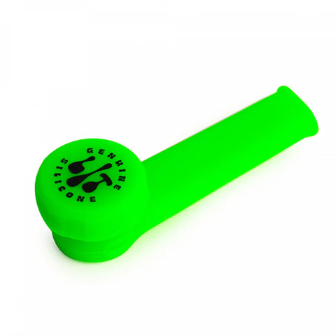 LIT Silicone 3.5" Hand Pipe w/ Metal Bowl & Lid