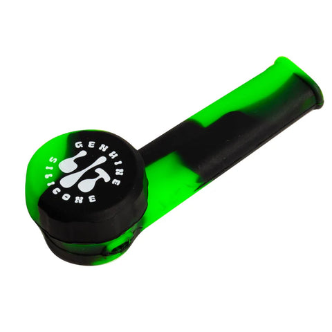 LIT Silicone 3.5" Hand Pipe w/ Metal Bowl & Lid
