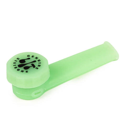LIT Silicone 3.5" Hand Pipe w/ Metal Bowl & Lid