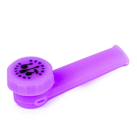 LIT Silicone 3.5" Hand Pipe w/ Metal Bowl & Lid
