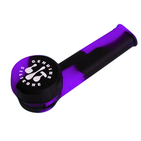 LIT Silicone 3.5" Hand Pipe w/ Metal Bowl & Lid