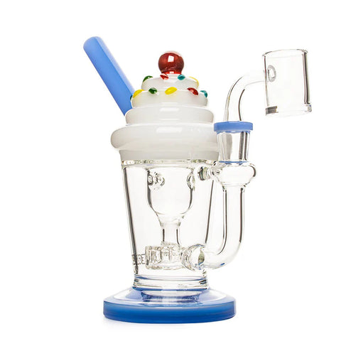 Red Eye Glass 8" Milkshake Incycler Rig