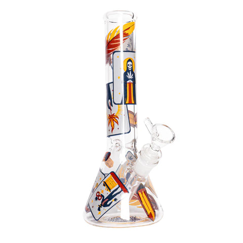 Red Eye Glass 10" Tarot Beaker Base