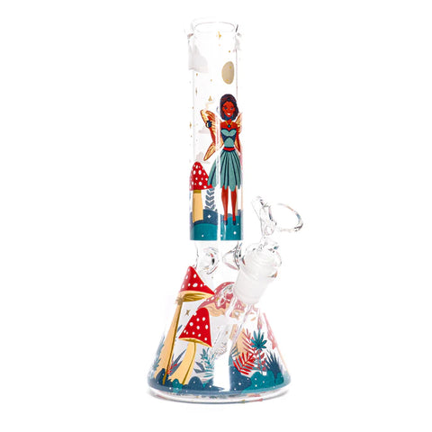 Red Eye Glass 10" Faerie Worlds Beaker Base