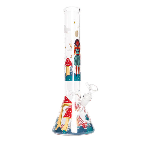 Red Eye Glass 15" Faerie Worlds Beaker Base