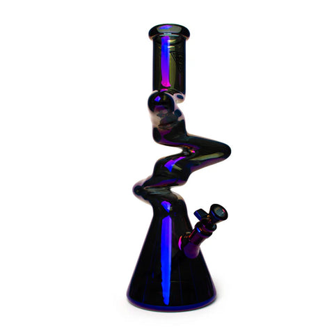 Red Eye Tek 16" Tall  Metallic Terminator Finish 3 Arm Zag Beaker Tube