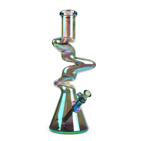 Red Eye Tek 16" Tall  Metallic Terminator Finish 3 Arm Zag Beaker Tube