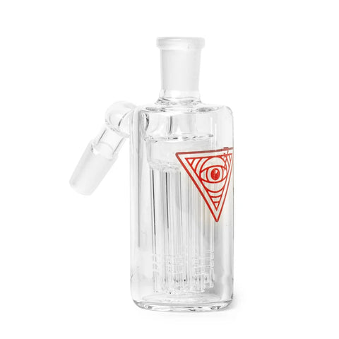 Red Eye Glass 14mm 45 Degree Clear Ash Catcher W/6-Arm Tree Perc