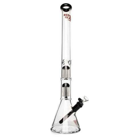 Red Eye Glass 24" 7mm Thick Wildwood Triple Chamber Beaker Base