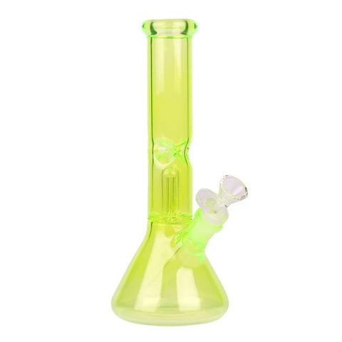 Red Eye Glass 10” Tall Day Glow Beaker Tube