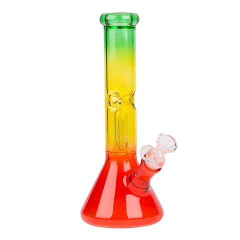 Red Eye Glass 10” Tall Day Glow Beaker Tube