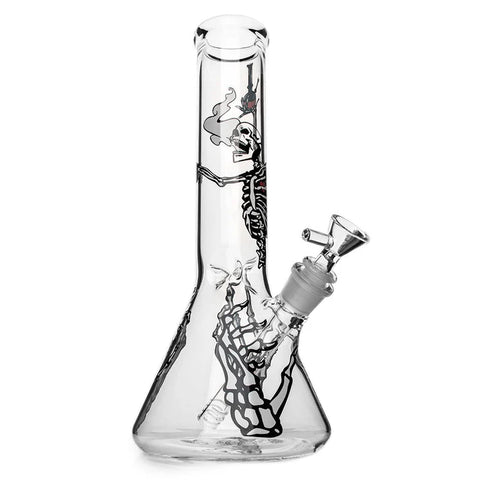 Red Eye Glass 12" Skelebong Beaker Base