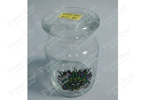 Third Eye Leaf Glass Jar