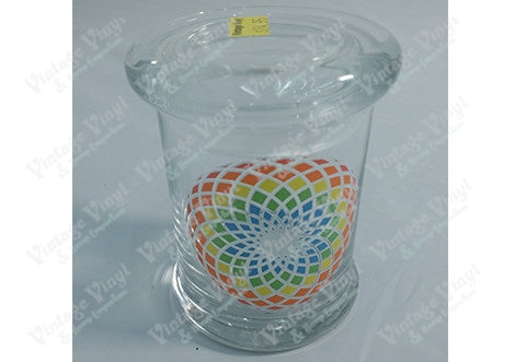 Floral Spiral Glass Jar