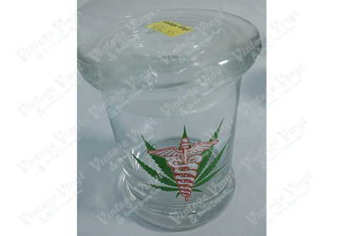 Medical Leaf Glass Jar