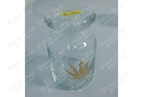 Gold Leaf Glass Jar