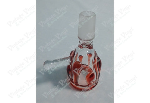 Clear with Red Dabs 14mm Bowl
