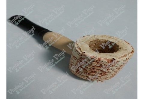 Large Corncob Pipe with Wooden Mouth Piece