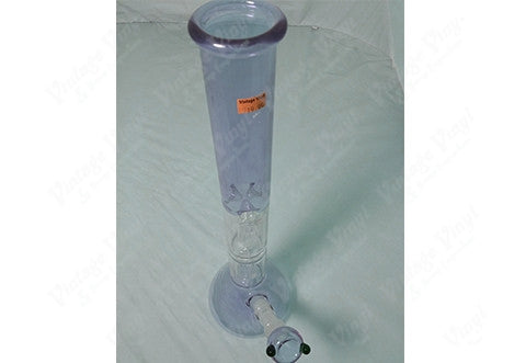 19.5" Tall Purple Double Tree Perculator w/ Ice Catcher and Glass on Glass Bowl