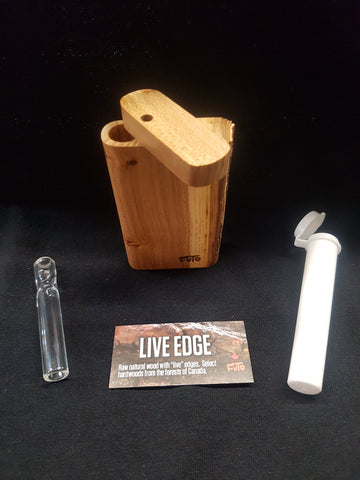 Futo Live Edge Dugout W/Glass One-hitter