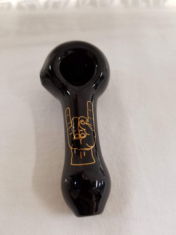3.5” Bling Tattoo Glass Pipe