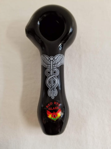 3.5” Monochrome Glass Pipe