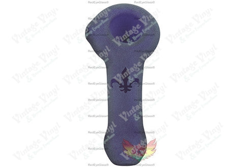 Frosted Fleur De Lys Pipe