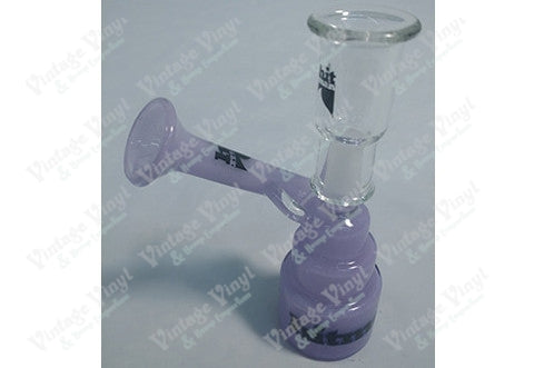 Hitman Clear and Purple Mini Rig with Glass on Glass Dome and Nail