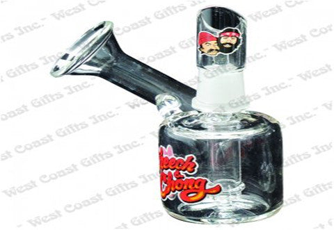 Cheech & Chong Glass 5" Tall Los Morpions Concentrate Bubbler w/Flared Mouthpiece and 14mm Joint
