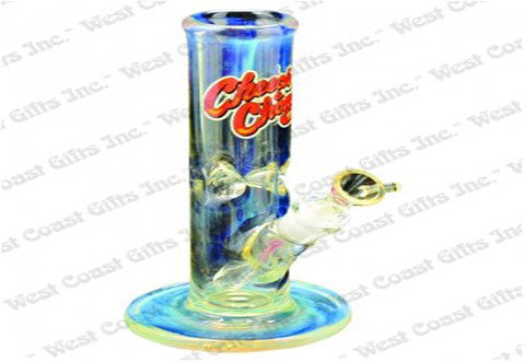 Cheech & Chong Glass 9" Tall 7mm Thick Pedro Straight Tank Tube w/14mm Joint