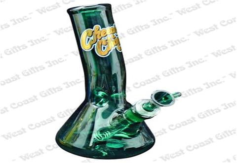 Cheech & Chong Glass 9" Tall Low Rider Laid Back Tube w/14mm Joint