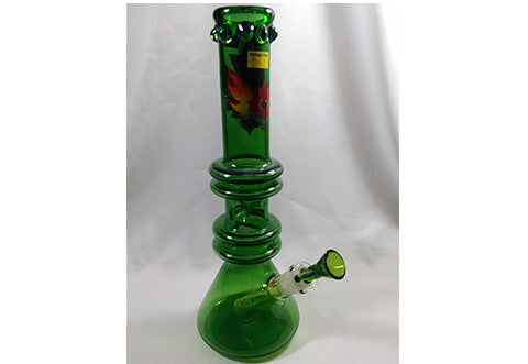 Red Eye Glass 12" Double Gripper Bong w/G-on-G Pull Out & Ice Catcher