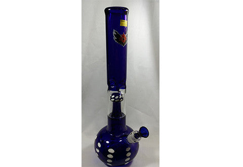 16" Spotted Bong w/ Mushroom Perc & G-on-G Pull Out