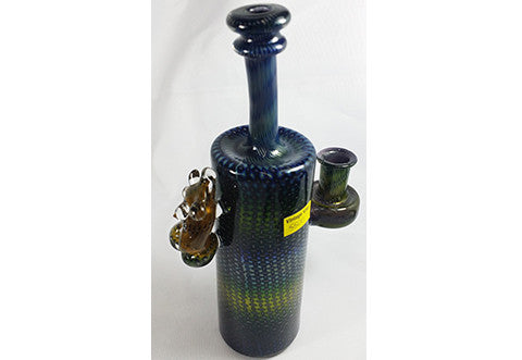 Nish Tall Green Blue and Yellow Swirled Rig With Venus Torso Steve Sizelove Colab Rig