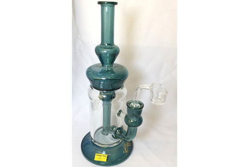 Envy Glass Teal UV reactive Recycler