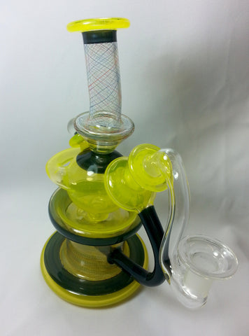 Korey Cotnam Yellow Black Recycler With Rainbow Accents