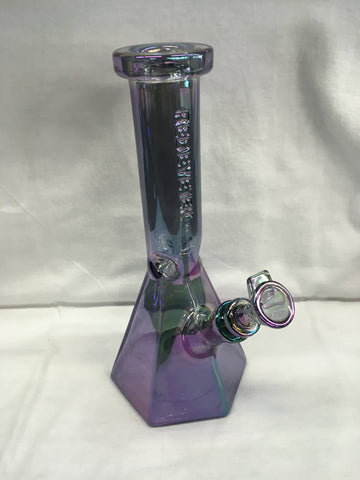 Red Eye Tek 12" Tall Terminator Finish Hex Base Beaker Tube