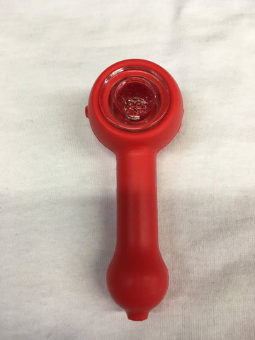 LIT Silicone Hand Pipe with Glass Bowl