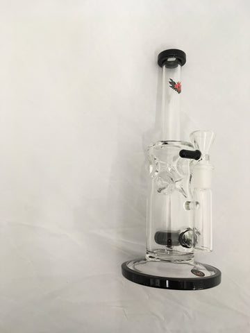 Red Eye Glass 10” Tall Outer Limits Glass Bong