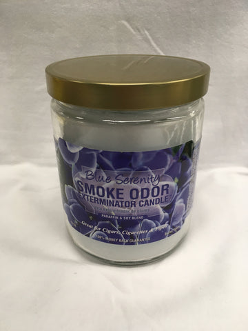 Blue Serenity Odor Exterminator Candle