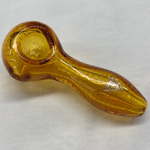 Red Eye Glass 4" Bubble Trouble Hand Pipe
