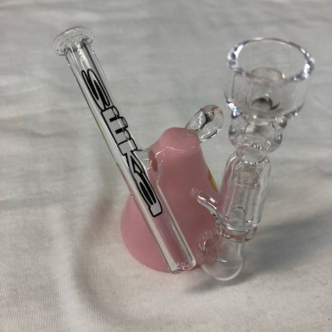 Silika Glass Clear and Pink Pendant Rig