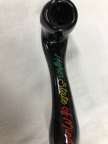 Black Sherlock Sayings Glass Pipe