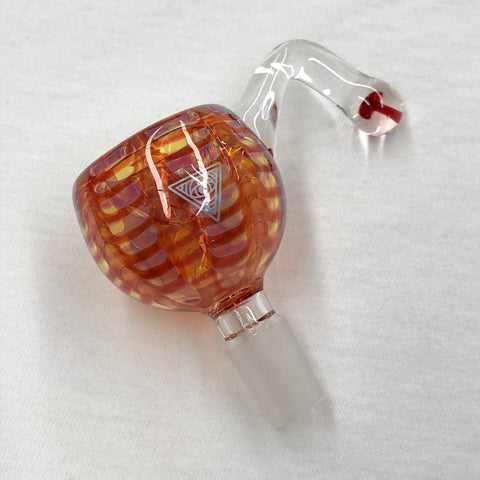 Red Eye Glass 14mm Glass on Glass Mushroom Pull-Out
